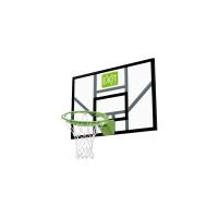 Баскетбольний щит Exit Galaxy Green з кільцем з амортизацією