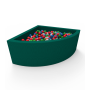 Сухий басейн з кульками Kidigo "Lucky" Green Кутовий
