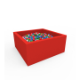 Сухий басейн з кульками Kidigo "Lucky" Red Квадратний