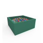 Сухий басейн з кульками Kidigo "Lucky" Green Квадратний