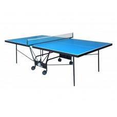 Всепогодний тенісний стіл GSI-Sport Compact Outdoor Alu Line Blue
