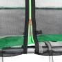 Батут Atleto Green 490 см з зовнішньою сіткою і драбинкою