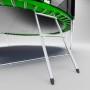 Батут Hop-Sport Green 305 см на 3 опорах с внутренней сеткой и лестницей