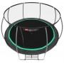 Батут Hop-Sport Premium Black/Green 427 см c внутренней сеткой и лестницей