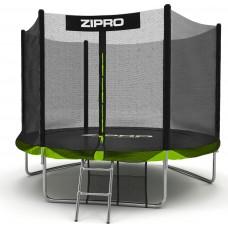 Батут Zipro Jump Pro 252 см с внешней сеткой и лестницей