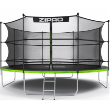 Батут Zipro Jump Pro 435 см з внутрішньою сіткою та драбинкою