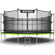 Батут Zipro Jump Pro 496 см с внутренней сеткой и лестницей
